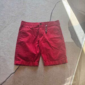 ZARA Men’s Casual Red Chino Shorts – Size 31